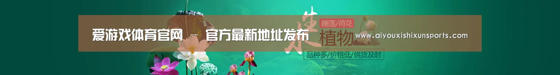鲜花水草花卉网站模板